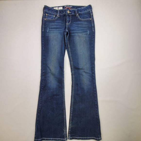 AMETHYST HEAVY STITCH  BOOT CUT JEANS SIZE 5 - Picture 1 of 6